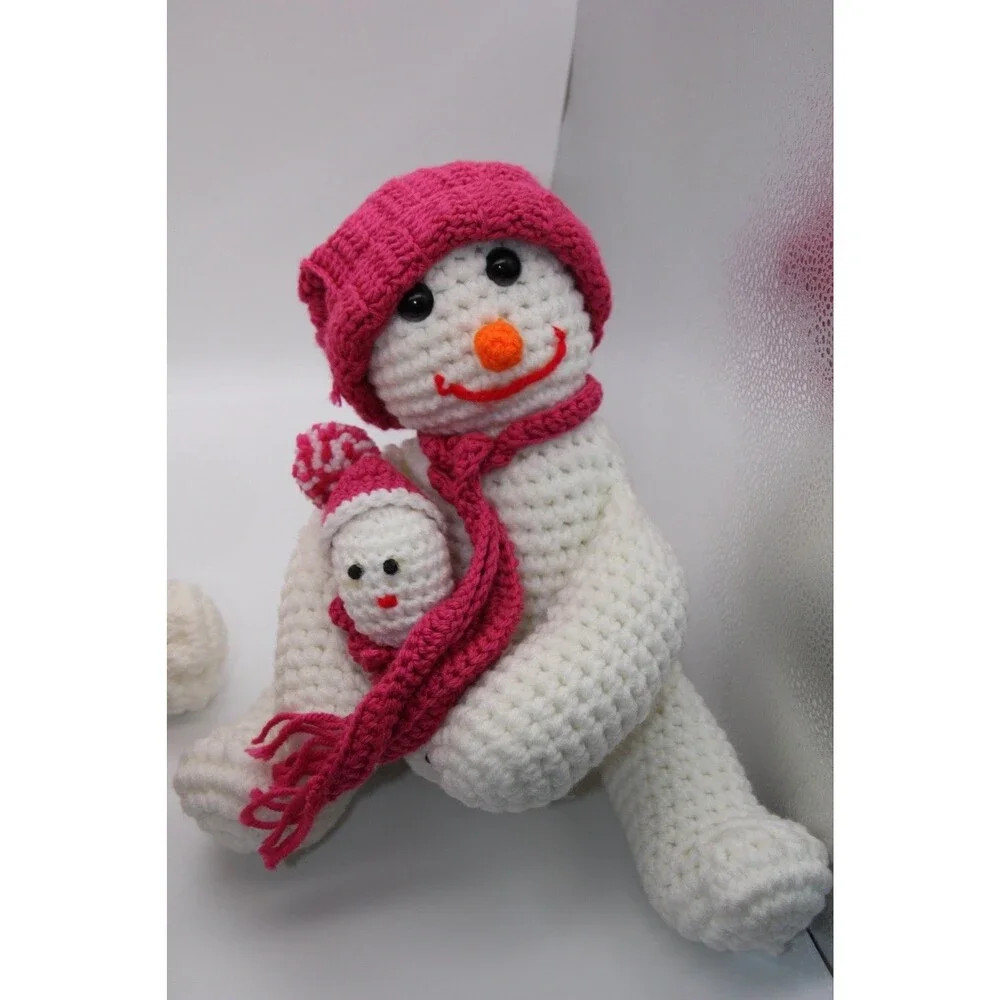 2  handmade Snowmen (12